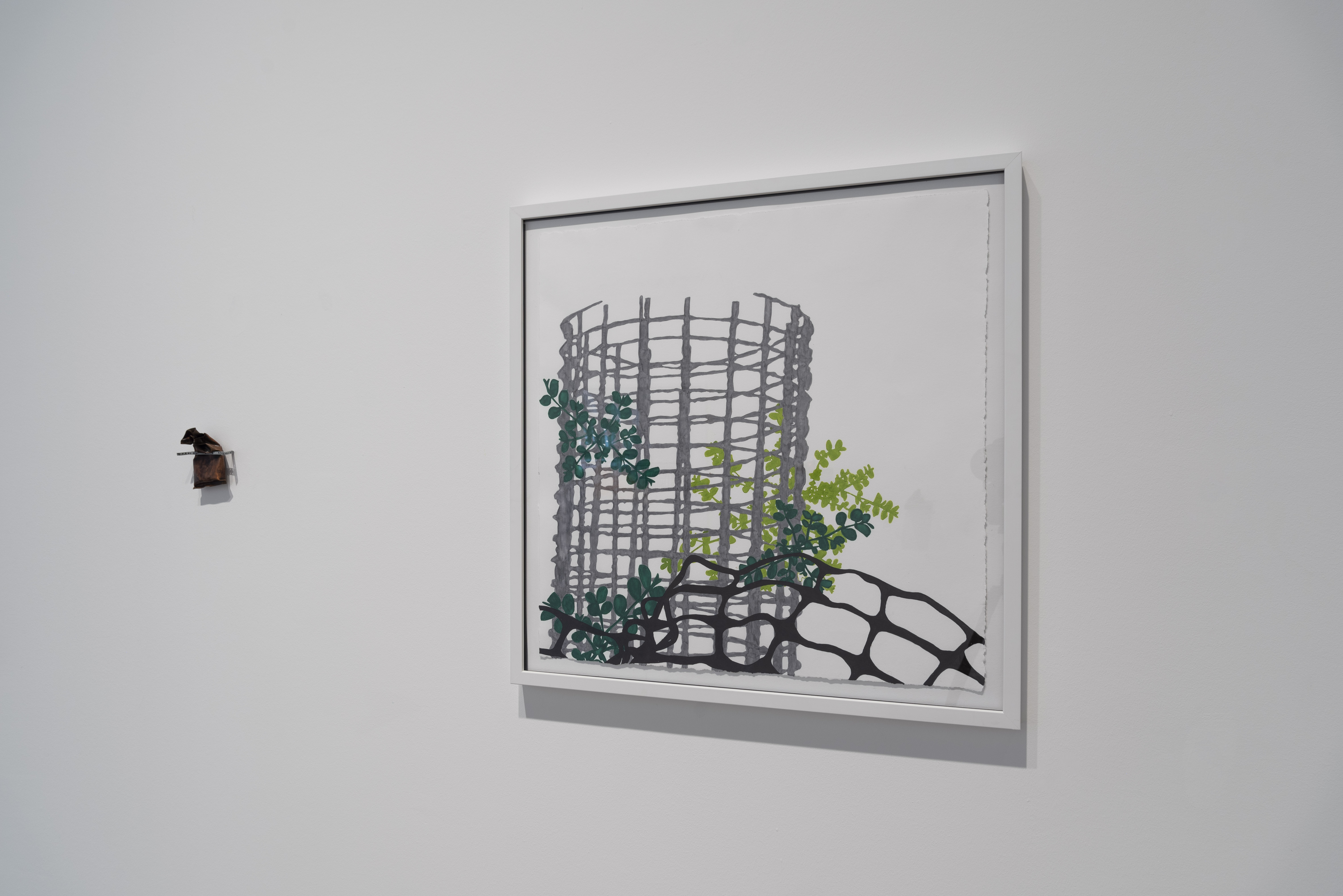 Overlooked Installation exhibits_climbing,sprawing by Natalie Macellaio